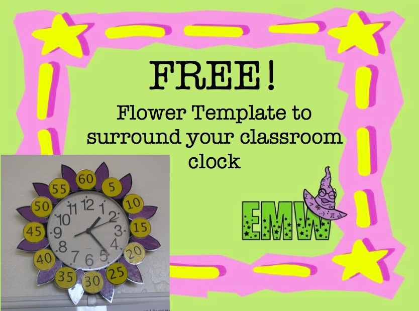 Printable Flower Clock Template Free