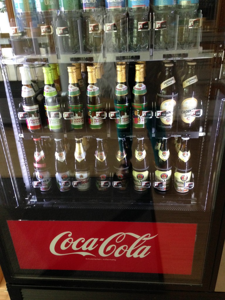 Wine vending maching in basement of teacher training